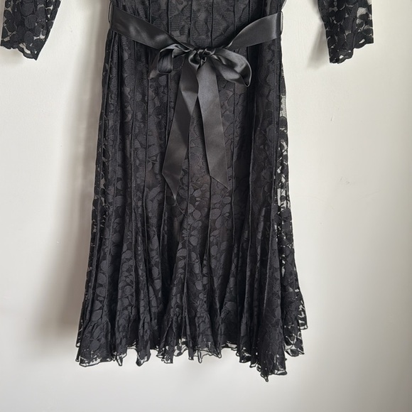 Rickie Freeman for Teri Jon 3/4-Sleeve Lace Overlay Cocktail Dress 4 - Picture 6 of 15